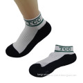 SPS-130 2015 hot wholesale custom white and black cotton sport socks